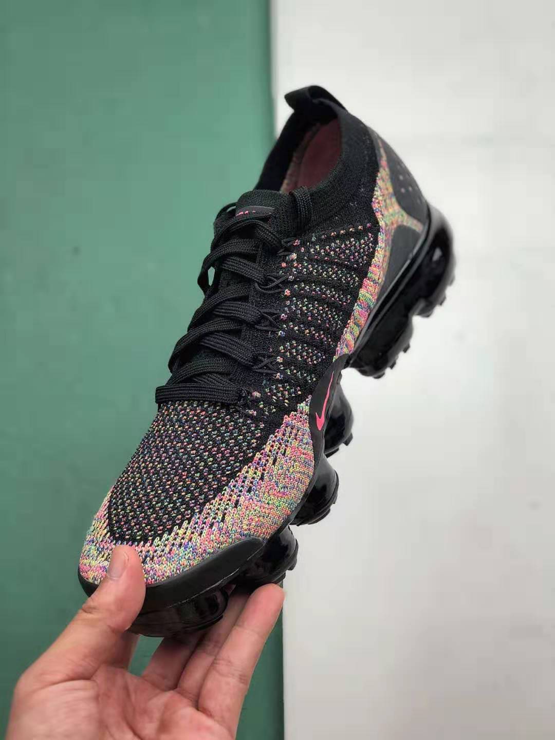 Nike Air VaporMax Flyknit 2 'Black Multi-Color' 942842-017 - Breathable and Stylish Footwear | Limited Stock