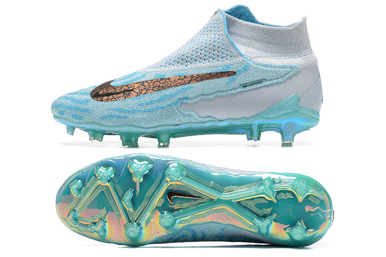 Nike Phantom GX Elite FG Blue White Gold Football Boots - Buy Online | Soccer/Team Sports Footwear