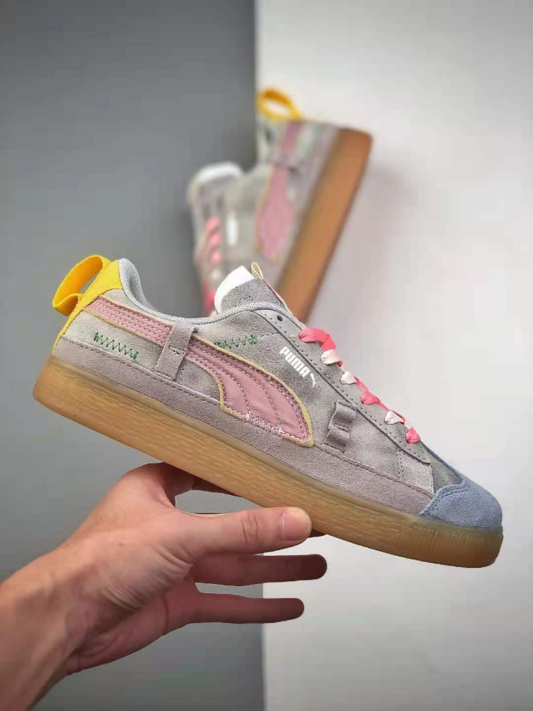 PUMA KidSuper Studios x Suede Vintage 'Lupine' 380513-01: Retro Style with a Creative Twist!