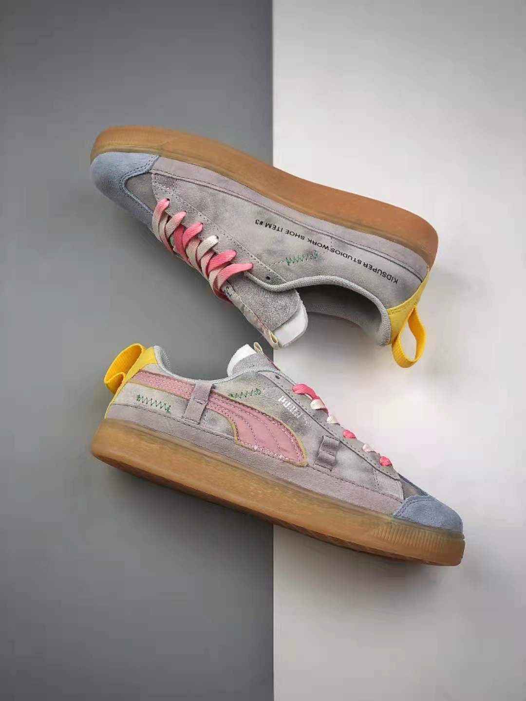 PUMA KidSuper Studios x Suede Vintage 'Lupine' 380513-01: Retro Style with a Creative Twist!